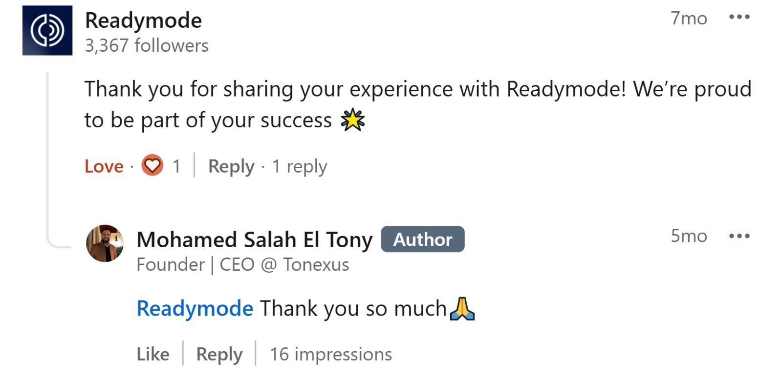 readymode highlight